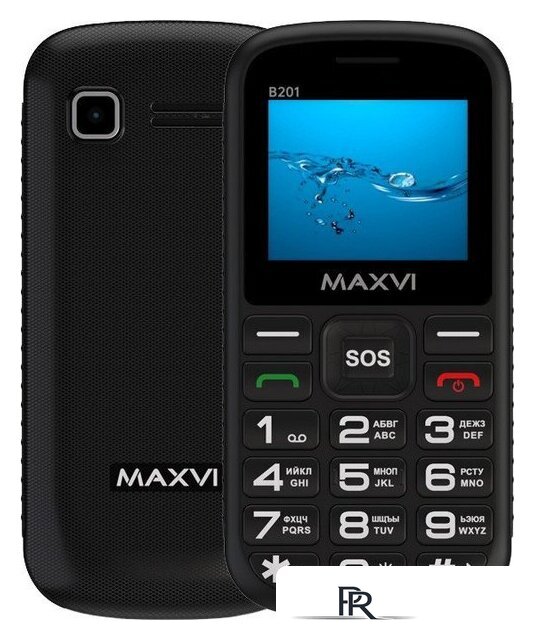 Кнопочный телефон Maxvi B201 (черный) - Изображение №1 — Интернет-магазин ПроЗаказ