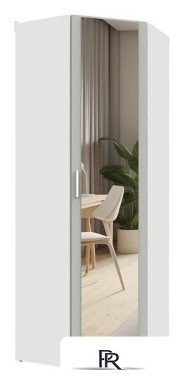 Шкаф распашной Интермебель Марсель 1 зеркало МР-11 (шиншилла серая) - Изображение №1 — Интернет-магазин ПроЗаказ