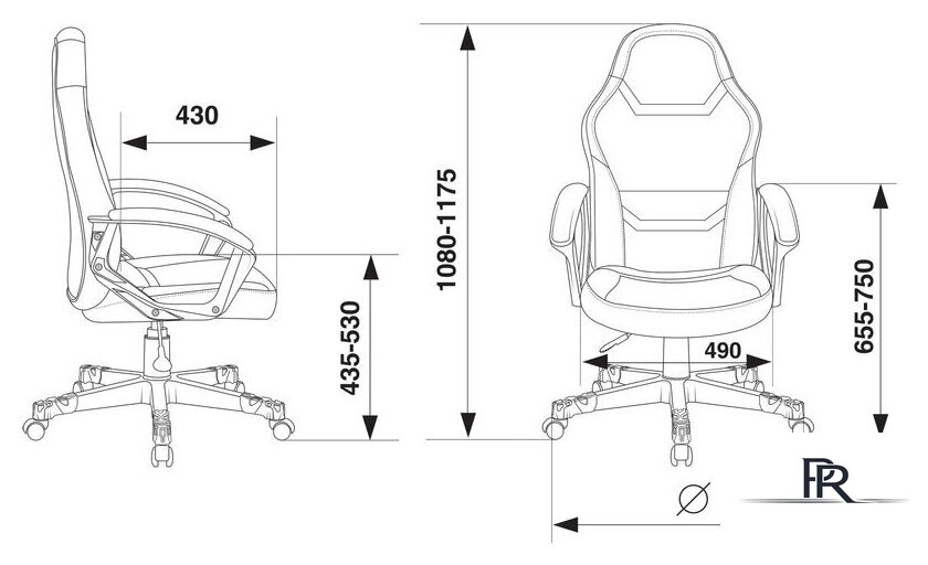 Игровое (геймерское) кресло Zombie 10 (черный/красный) - Изображение №6 — Интернет-магазин ПроЗаказ