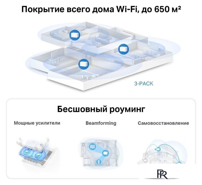 Wi-Fi система Mercusys Halo H80X (3-pack) - Изображение №7 — Интернет-магазин ПроЗаказ