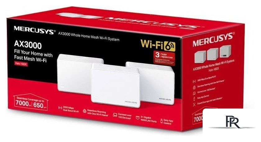 Wi-Fi система Mercusys Halo H80X (3-pack) - Изображение №3 — Интернет-магазин ПроЗаказ