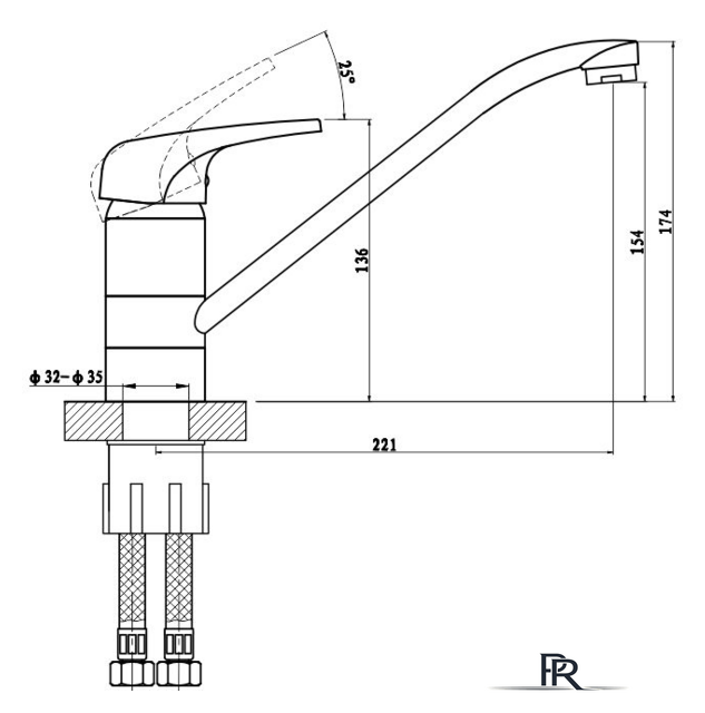 Смеситель Gross Aqua Optima 3509511C-G0146 - Изображение №2 — Интернет-магазин ПроЗаказ