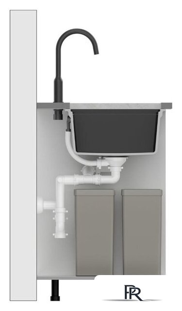 Кухонная мойка Quadron HCQL5646U8-BS_U - Изображение №5 — Интернет-магазин ПроЗаказ