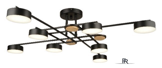 Припотолочная люстра Mirastyle SX-N-8996/8 BK - Изображение №1 — Интернет-магазин ПроЗаказ