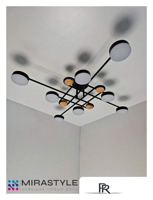 Припотолочная люстра Mirastyle SX-N-8996/8 BK - Изображение №9 — Интернет-магазин ПроЗаказ