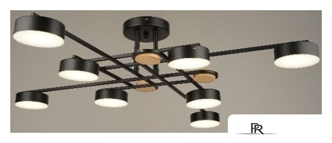 Припотолочная люстра Mirastyle SX-N-8996/8 BK - Изображение №2 — Интернет-магазин ПроЗаказ