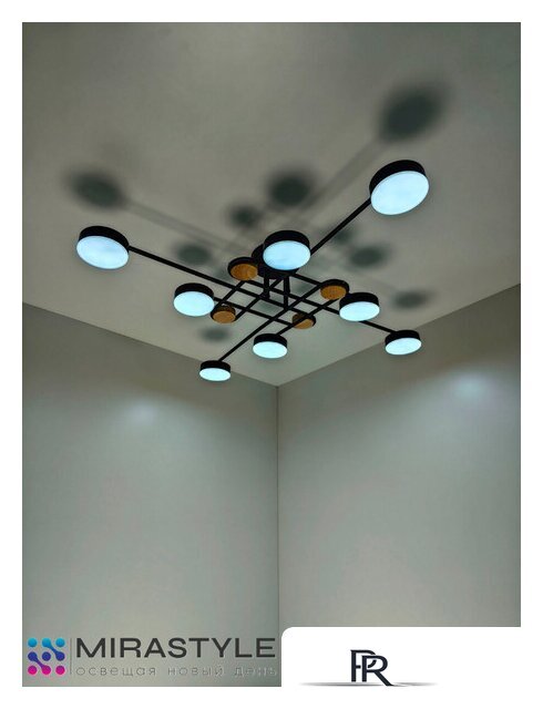Припотолочная люстра Mirastyle SX-N-8996/8 BK - Изображение №10 — Интернет-магазин ПроЗаказ