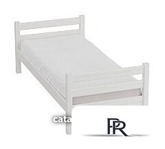 Кровать Мебельград Соня вариант 1 (массив сосны белый) - Изображение №1 — Интернет-магазин ПроЗаказ