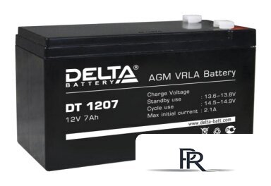 Аккумулятор для ИБП Delta DT 1207 (12В/7 А·ч) - Изображение №1 — Интернет-магазин ПроЗаказ