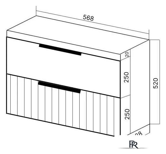  Viant Тумба под умывальник Сицилия Moduo 60 VSIC60MDBEL-T2YP - Изображение №8 — Интернет-магазин ПроЗаказ