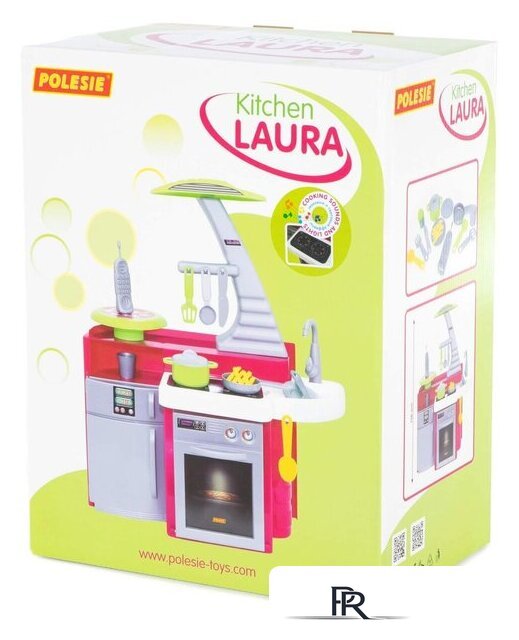 Детская кухня Полесье Laura с варочной панелью 56320 (в коробке) - Изображение №4 — Интернет-магазин ПроЗаказ
