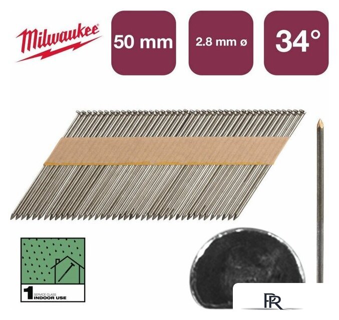 Гвозди для пистолета Milwaukee 4932492595 - Изображение №2 — Интернет-магазин ПроЗаказ