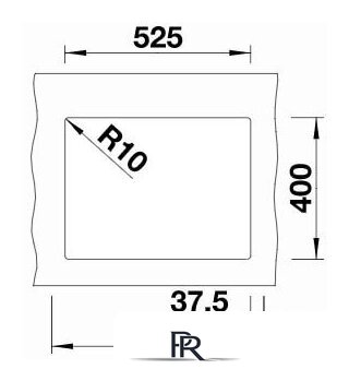 Кухонная мойка Blanco Subline 340/160-U 525985 (правая, черный) - Изображение №3 — Интернет-магазин ПроЗаказ