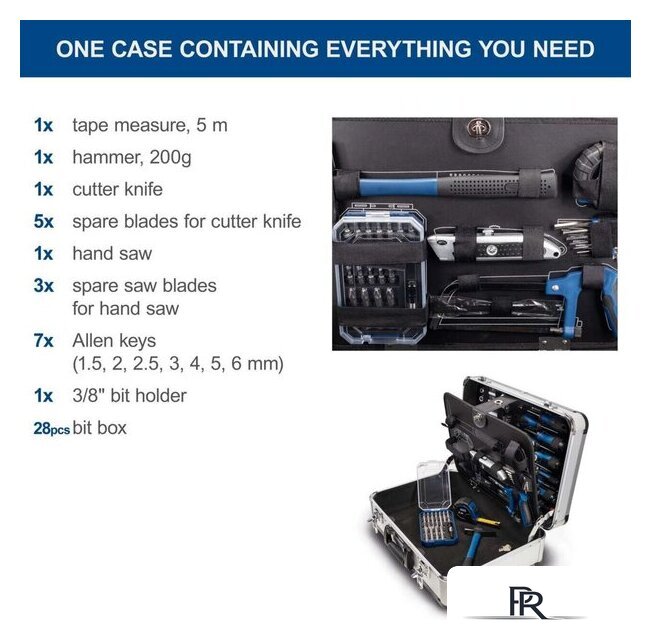 Универсальный набор инструментов Scheppach TB150 5909306900 (101 предмет) - Изображение №4 — Интернет-магазин ПроЗаказ