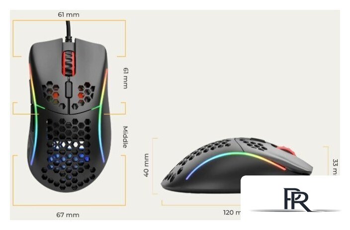 Игровая мышь Glorious Model D Minus (матовый белый) - Изображение №7 — Интернет-магазин ПроЗаказ