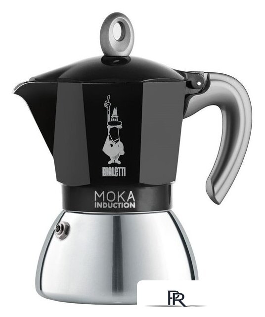 Гейзерная кофеварка Bialetti Moka Induction 2021 (2 порции, черный) - Изображение №1 — Интернет-магазин ПроЗаказ