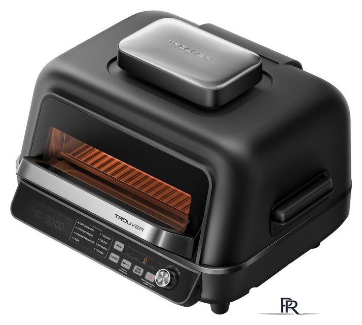 Аэрогриль (аэрофритюрница) Trouver Indoor Air fry grill IG20 Pro Black - Изображение №3 — Интернет-магазин ПроЗаказ