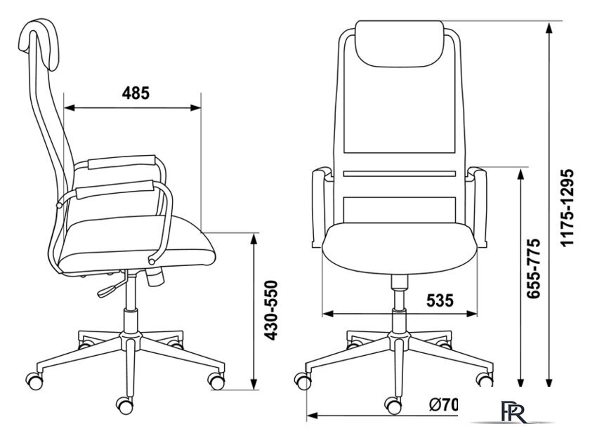 Офисное кресло Бюрократ KB-9N (черный) - Изображение №6 — Интернет-магазин ПроЗаказ