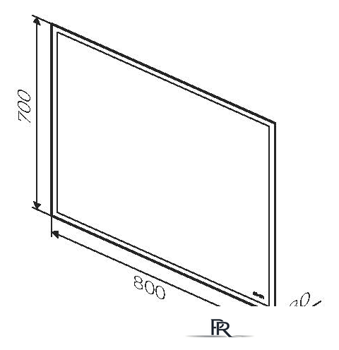  AM.PM Зеркало Gem 80 M91AMOX0801WG - Изображение №7 — Интернет-магазин ПроЗаказ