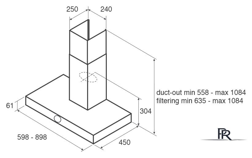Кухонная вытяжка Jetair Touch BL/A/90 PRF0099978A - Изображение №3 — Интернет-магазин ПроЗаказ