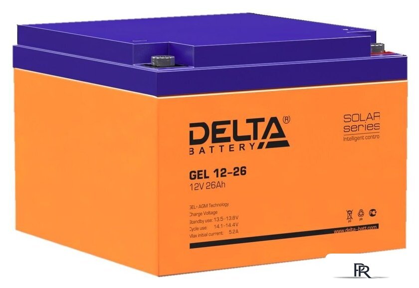 Аккумулятор для ИБП Delta GEL 12-26 (12В/26 А·ч) - Изображение №1 — Интернет-магазин ПроЗаказ