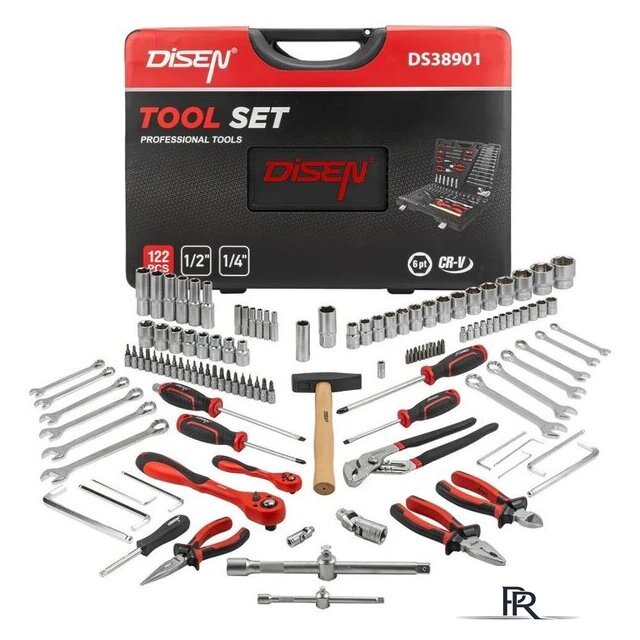 Универсальный набор инструментов Disen DS38901 (122 предмета) - Изображение №1 — Интернет-магазин ПроЗаказ