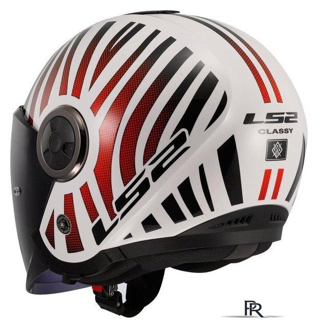 Мотошлем LS2 OF620 Classy Cool (S, белый/красный) - Изображение №3 — Интернет-магазин ПроЗаказ