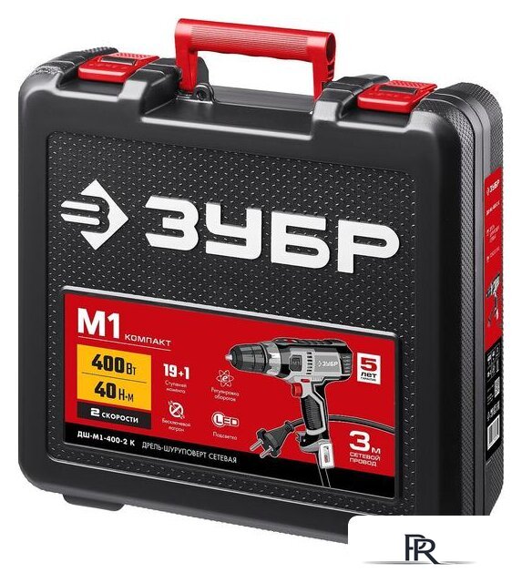 Дрель-шуруповерт Зубр ДШ-М1-400-2 К - Изображение №9 — Интернет-магазин ПроЗаказ