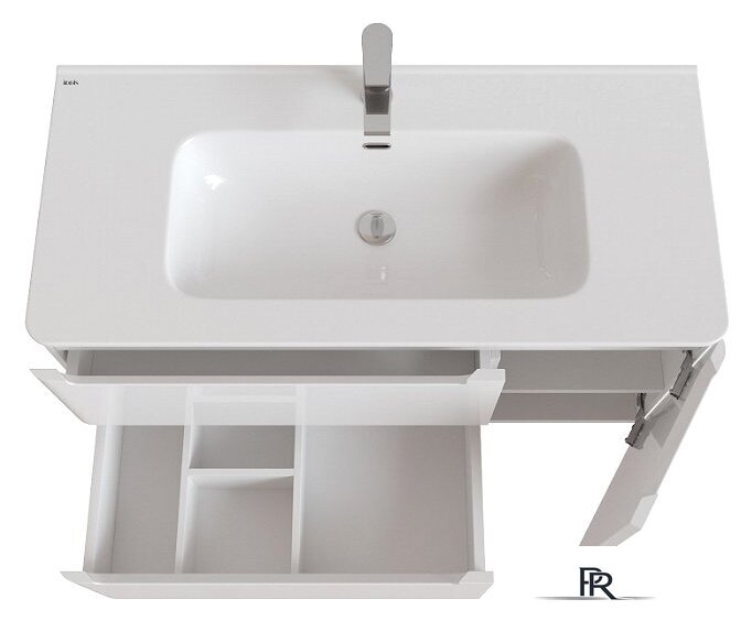  IDDIS Тумба с умывальником Edifice 100 EDI10W1i95K (белый) - Изображение №6 — Интернет-магазин ПроЗаказ