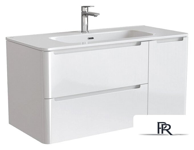  IDDIS Тумба с умывальником Edifice 100 EDI10W1i95K (белый) - Изображение №1 — Интернет-магазин ПроЗаказ