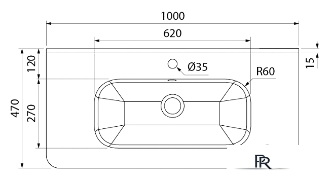  IDDIS Тумба с умывальником Edifice 100 EDI10W1i95K (белый) - Изображение №9 — Интернет-магазин ПроЗаказ