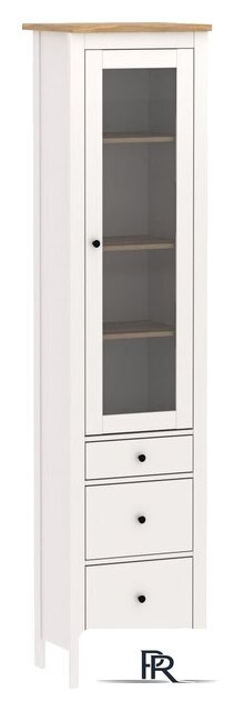 Шкаф-витрина Mio Tesoro Сага 50 2.08.07.120.14 (белый/ясень) - Изображение №1 — Интернет-магазин ПроЗаказ