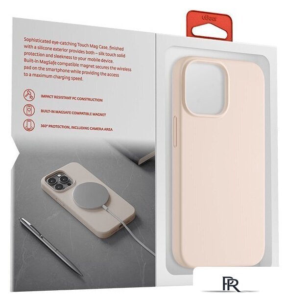 Чехол для телефона uBear Touch Mag Case для iPhone 13 Mini (розовый) - Изображение №6 — Интернет-магазин ПроЗаказ