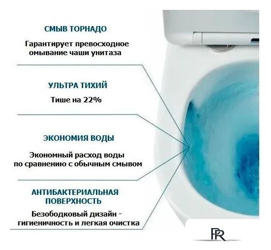 Унитаз напольный Cerutti Vince Tornado CT10373 - Изображение №2 — Интернет-магазин ПроЗаказ
