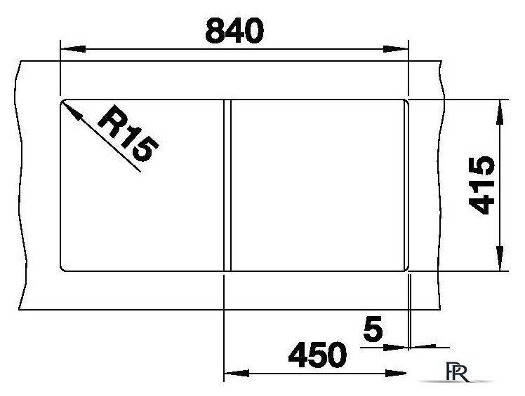 Кухонная мойка Blanco Favum 45 S 524232 (кофе) - Изображение №4 — Интернет-магазин ПроЗаказ