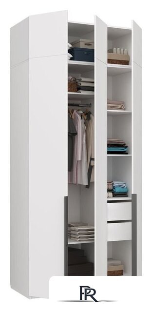 Шкаф распашной Аквилон Чарли №25.1 (белое сияние) - Изображение №11 — Интернет-магазин ПроЗаказ