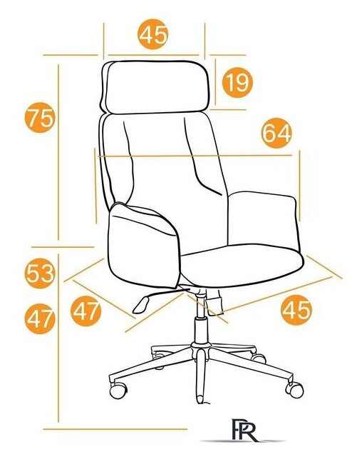 Офисное кресло TetChair Charm (флок, коричневый) - Изображение №12 — Интернет-магазин ПроЗаказ