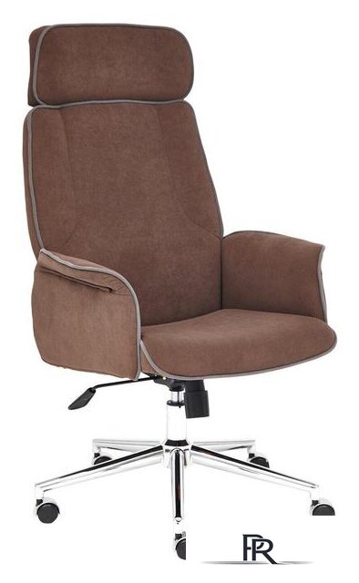 Офисное кресло TetChair Charm (флок, коричневый) - Изображение №1 — Интернет-магазин ПроЗаказ