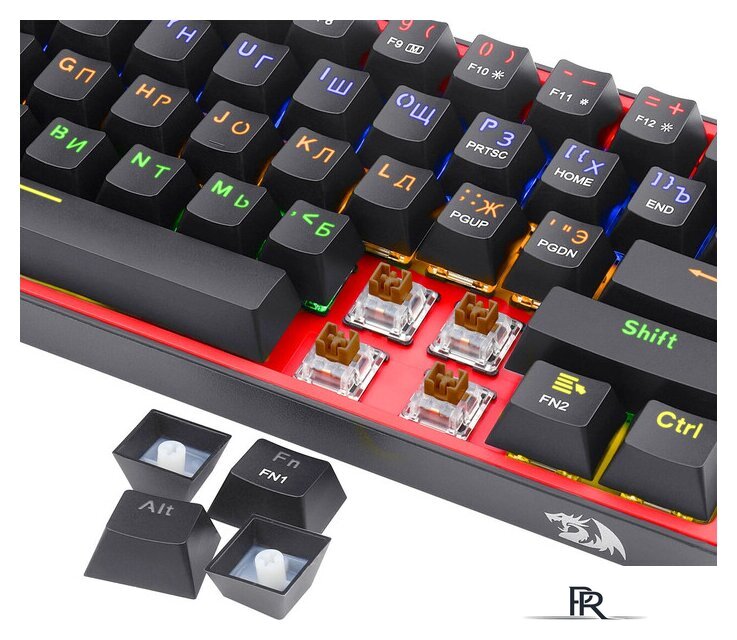 Клавиатура Redragon Fizz (черный/красный) - Изображение №8 — Интернет-магазин ПроЗаказ