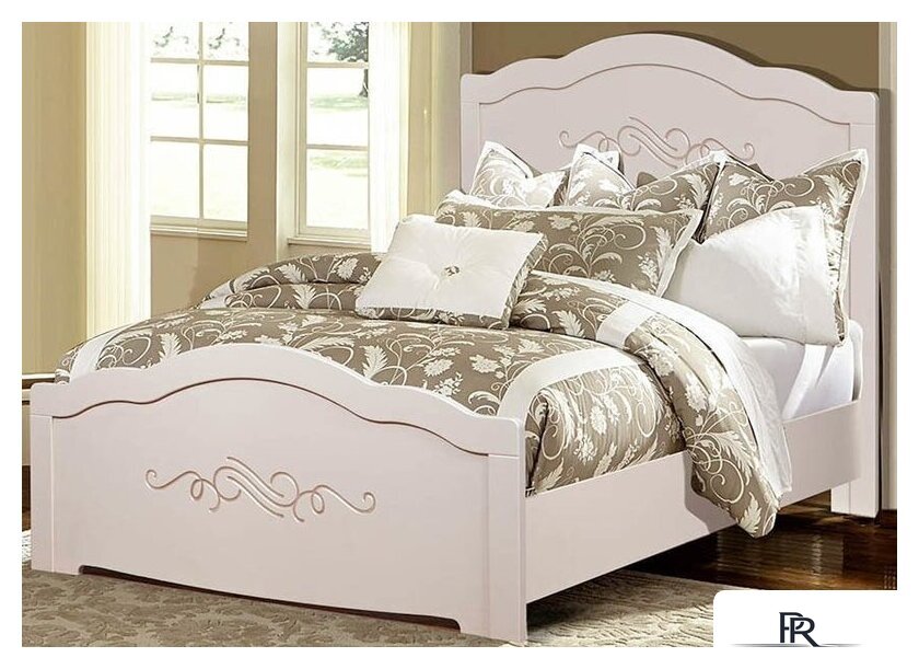 Кровать ФорестДекоГрупп Ника 200x90 (белый) - Изображение №1 — Интернет-магазин ПроЗаказ