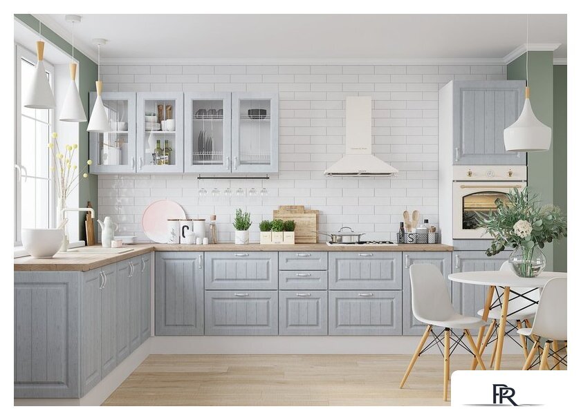 Шкаф напольный Горизонт Принцесса (серый) - Изображение №3 — Интернет-магазин ПроЗаказ