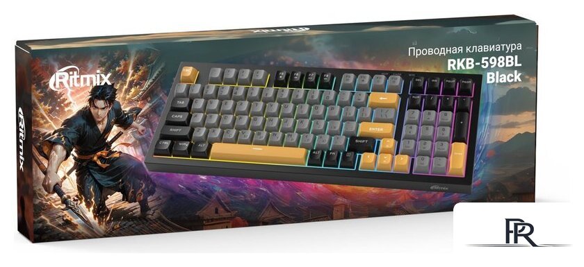Клавиатура Ritmix RKB-598BL (черный/серый) - Изображение №4 — Интернет-магазин ПроЗаказ