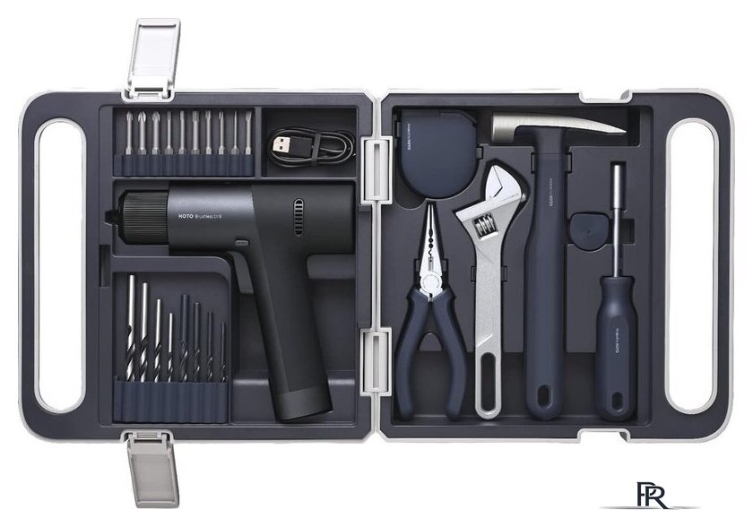 Дрель-шуруповерт HOTO 12V Brushless Drill Kit QWDZGJ001 (с АКБ, кейс, набор инструментов) - Изображение №1 — Интернет-магазин ПроЗаказ