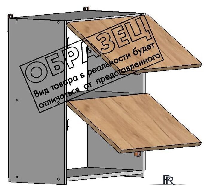 Готовая кухня Интермебель Микс Топ-35 2.0м без столешницы (графит серый/дуб крафт золотой) - Изображение №7 — Интернет-магазин ПроЗаказ