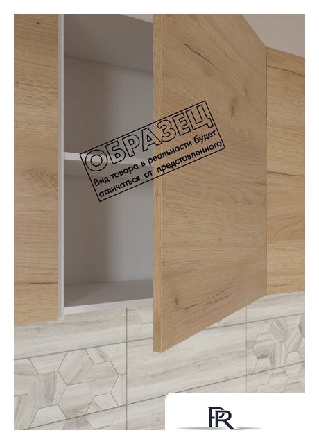 Готовая кухня Интермебель Микс Топ-35 2.0м без столешницы (графит серый/дуб крафт золотой) - Изображение №5 — Интернет-магазин ПроЗаказ