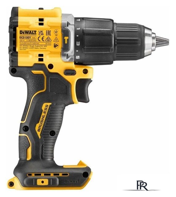 Ударная дрель-шуруповерт DeWalt DCD100YM2T (с 2-мя АКБ, кейс) - Изображение №4 — Интернет-магазин ПроЗаказ