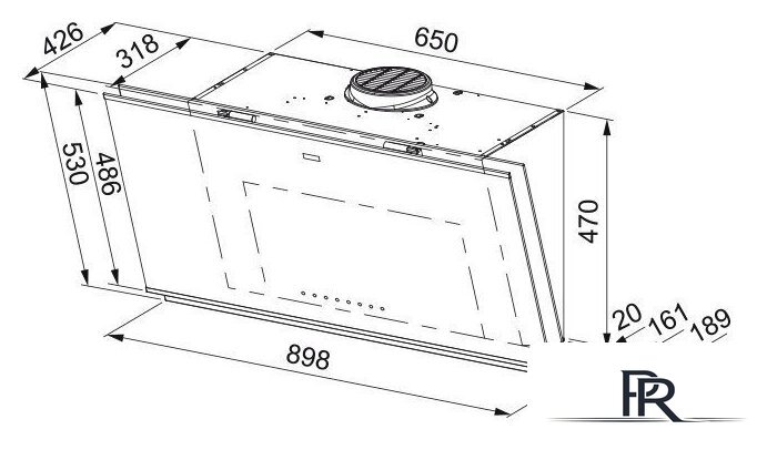 Кухонная вытяжка Franke Mythos FMY PRO 907 FM BK/IX 330.0682.352 - Изображение №8 — Интернет-магазин ПроЗаказ