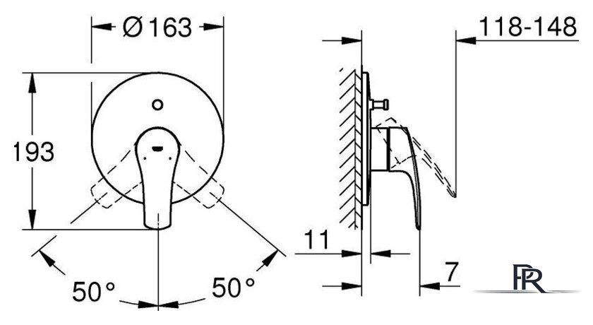 Смеситель Grohe Eurosmart 194502433 - Изображение №6 — Интернет-магазин ПроЗаказ