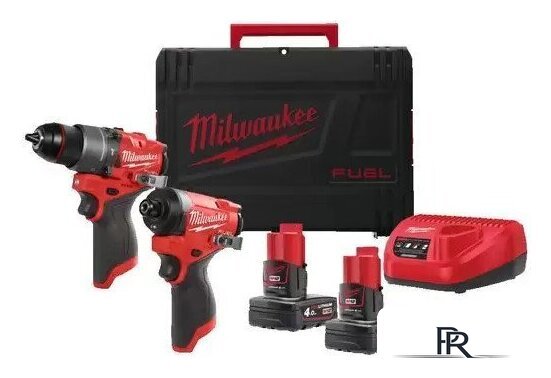  Milwaukee M12FPP2A2-402X 4933480587 (шуруповерт, винтоверт, 2 АКБ, кейс) - Изображение №1 — Интернет-магазин ПроЗаказ
