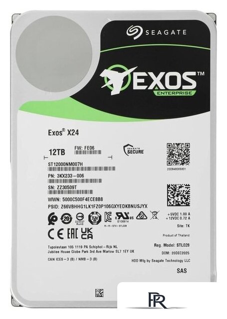 Жесткий диск Seagate Exos X24 12TB ST12000NM007H - Изображение №1 — Интернет-магазин ПроЗаказ
